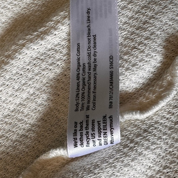 Eileen Fisher, the Fisher Project SZ Med linen cotton blend short sleeve jacket. - Picture 12 of 15